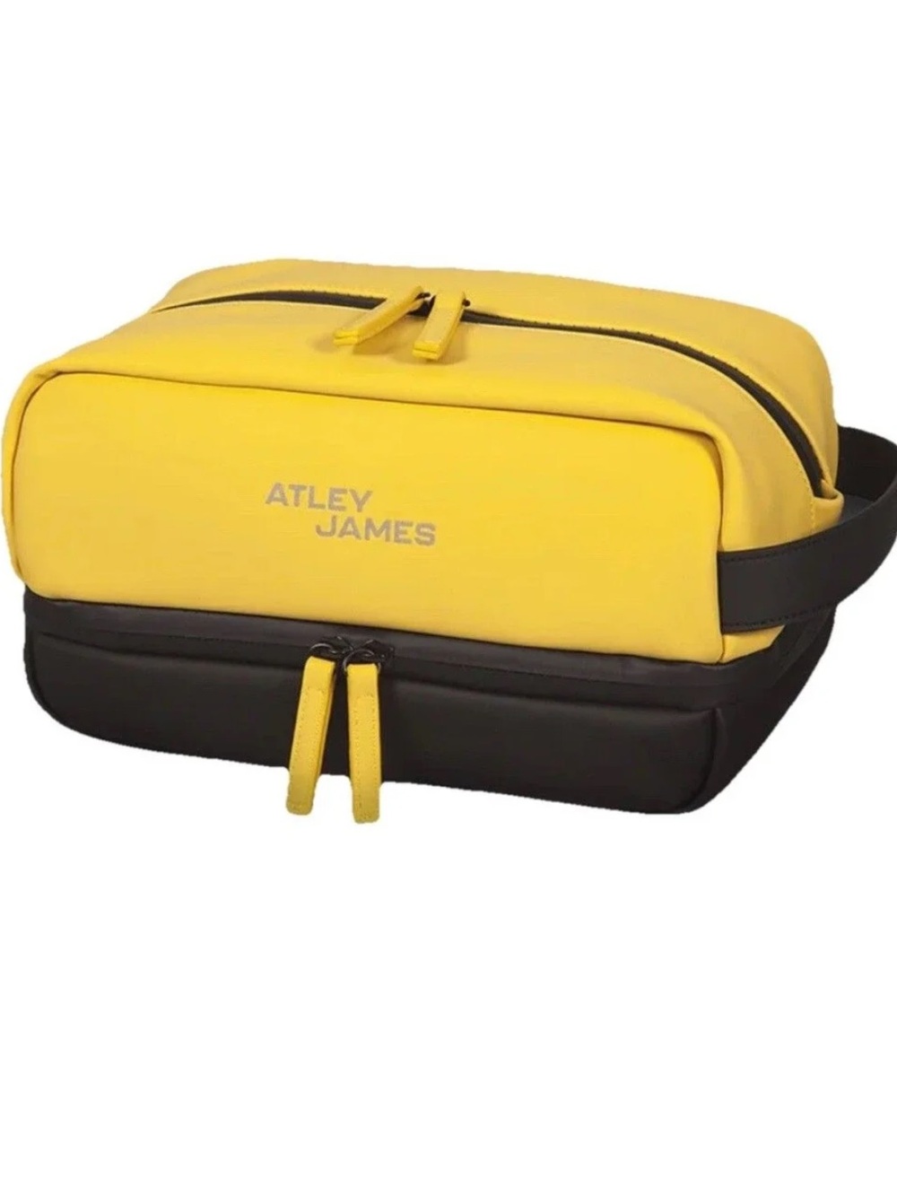 Atley James Yellow Black Travel Toiletry Bag Dopp Kit Gym Waterproof